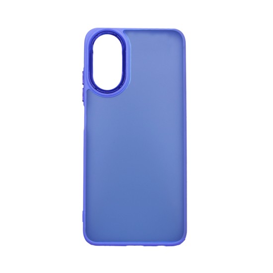 Transparent Silicone Case for Oppo A17 Purple